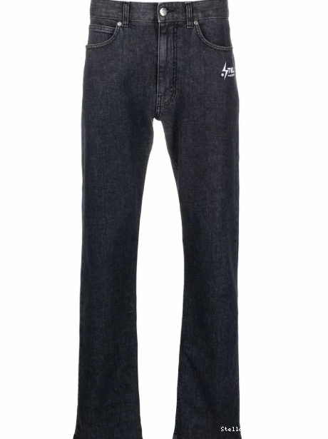 Women McCartney Stella straight-leg jeans logo-print 0501